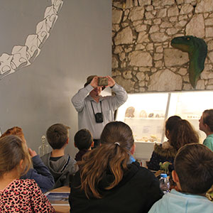 Education Destination students at Dinosaur Expeditions